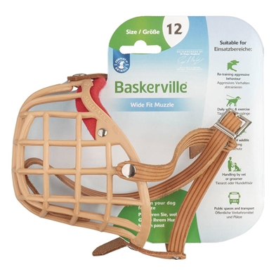 Baskerville mundkurv str 12  Boxer/Pittbull